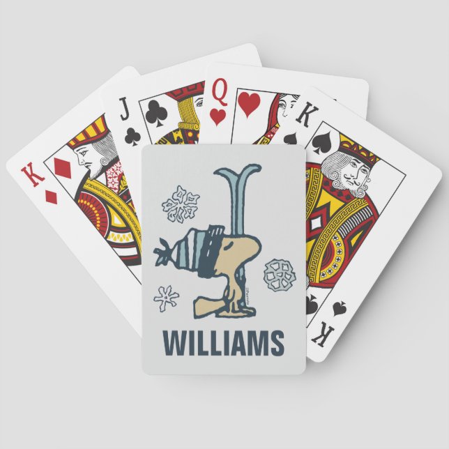 Baralho Amendoins | Cartões de Reprodução de Esqui de Wood (Verso)