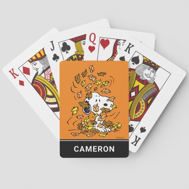 Baralho Amendoins | Pilha de Esnopiões de Folhas Jogando C (Verso)