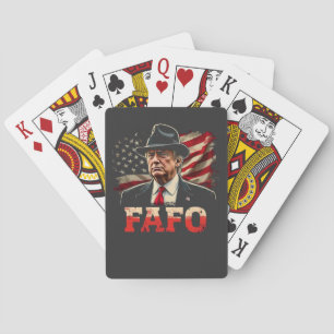Baralho American Donald Trump FAFO EUA Flag Patriotic