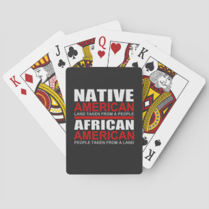 Baralho Americanos nativos e afro-americanos