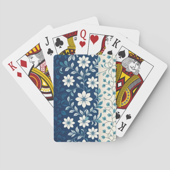 Baralho AMITA | Infinite Bloom | Blue Floral Harmony  (Verso)