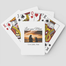 Baralho Amo você, mãe dia de as mães, adicione um nome de 