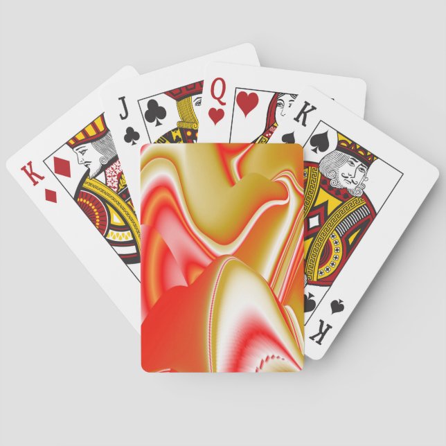 Baralho Amor e Abstrato 3D Rainbowart Dourado (Verso)