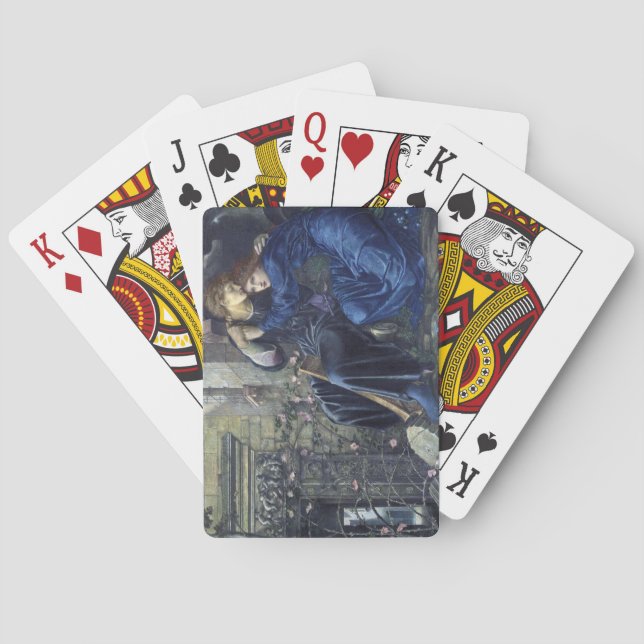 Baralho Amor entre as ruínas (por Edward Burne-Jones) (Verso)