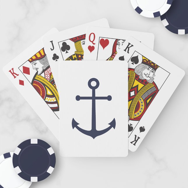 Baralho Âncora Azul Marinho Náutica (Criador carregado)