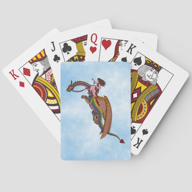 Baralho Andando pelo Dragão Arco-Íris (Verso)
