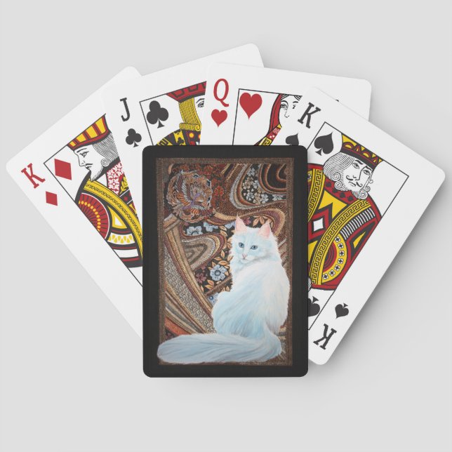 Baralho Angora turco branco (Verso)