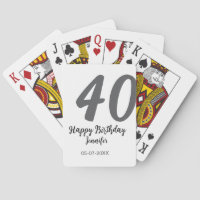 aniversário de 40 anos adiciona nome data ano mode