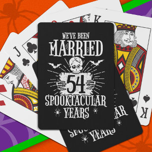 Baralho Aniversário de Casamento de Halloween Spooktacular
