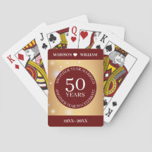 Aniversário de Casamento Vermelho do Ouro Sparkle