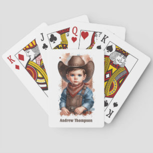Baralho Aniversário de Cowboy Western Personalizado