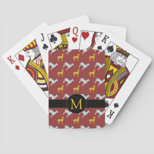 Baralho Ano Cão 2018 Zodiac Birthday Monograma Personaliza
