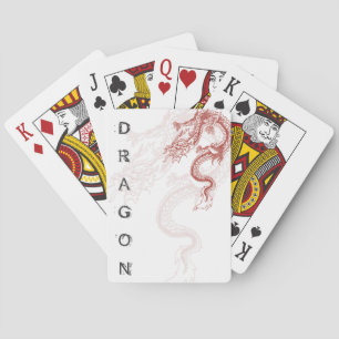 Baralho Ano do Dragão - Cartas de Jogada Personalizadas