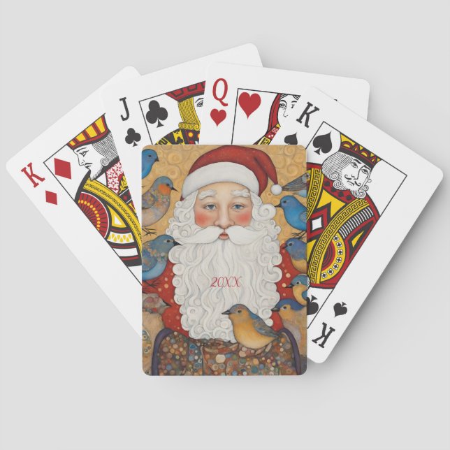 Baralho Ano Personalizado Boho Papai Noel (Verso)