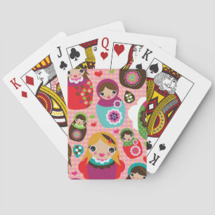 Baralho Antecedentes da ilustração da boneca russa