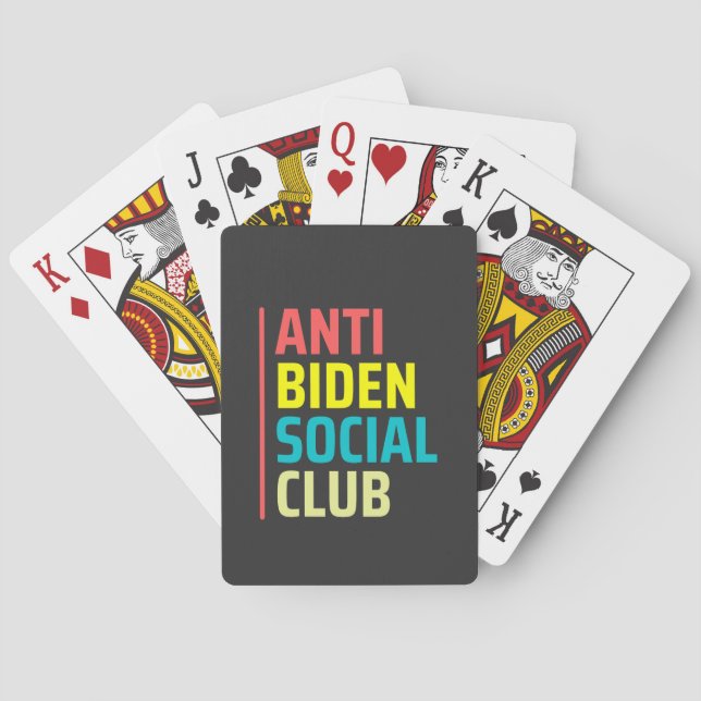 Baralho Anti Biden Social Club (Verso)