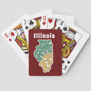 Baralho Apelido Word Art de Illinois