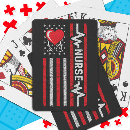 Baralho Apreciação da Enfermeira de Herói da Bandeira Amer