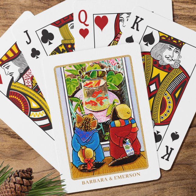Baralho 'Apreciação de Arte' Nome Personalizado de Gato (Criador carregado)