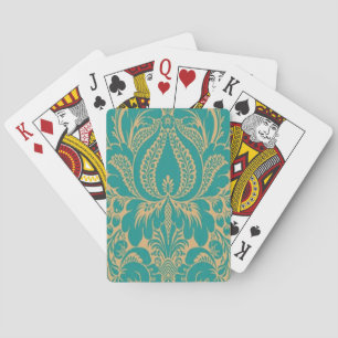 Baralho Aqua Fantasy Floral Playing Cards