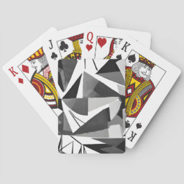 Baralho Aquarela Preto e Branco Geométrica Moderna Abstrat