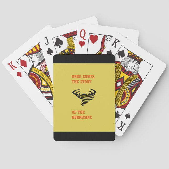 Baralho Aqui vem a história do furacão (Verso)