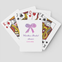 Baralho Arco de casamento brilho brilho rosa roxo nome