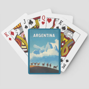 Baralho Argentina Ilustração Viagem Art Vintage