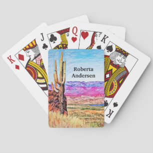 Baralho Arizona Azul do Lago Saguaro Cactus