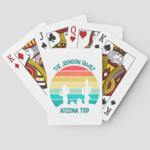 Baralho Arizona Desert Cactus Sunset Personalizado