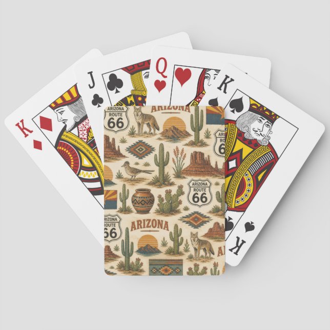 Baralho Arizona Rota 66 Desert Poker Deck (Verso)