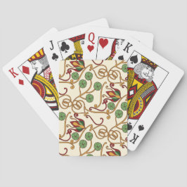 Baralho Art Nouveau-inspired floral design