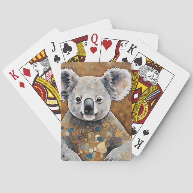 Baralho Art Nouveau Ouro Koala Bear (Verso)
