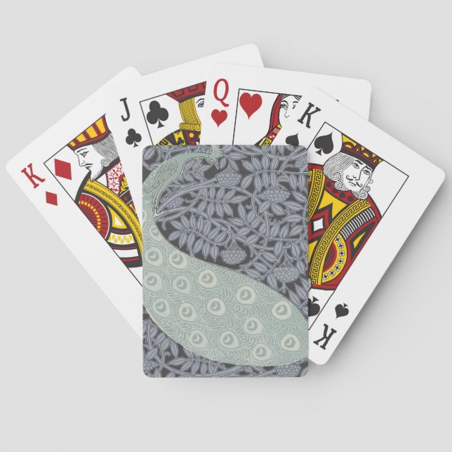 Baralho Art Nouveau Peacock Classic Vintage Bird (Verso)