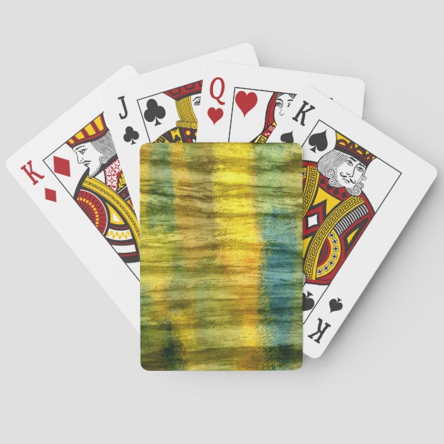 Baralho Arte Abstrata em Madeira Vintage 9 (Verso)