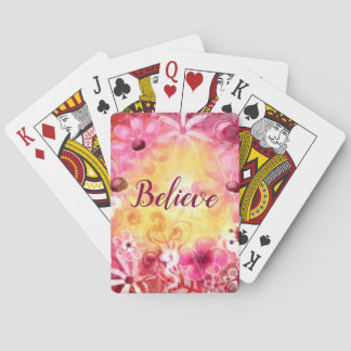 Baralho Arte Botânico Boho Floral Caprichoso Acredite