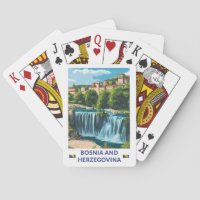Arte de Ilustração Jajce da Bósnia e Herzegovina