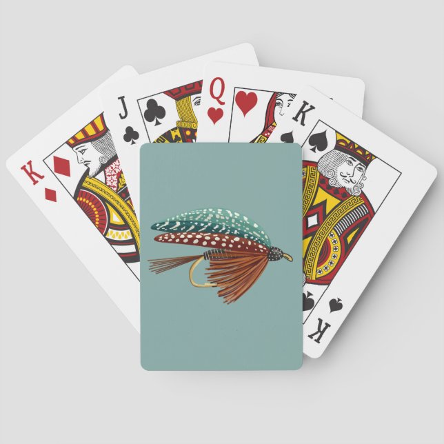 Baralho Arte de Isca para Pesca com Mosca Pescador (Verso)