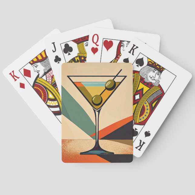 Baralho Arte de Martini com Bloco de Cores Modernas do Mei (Verso)