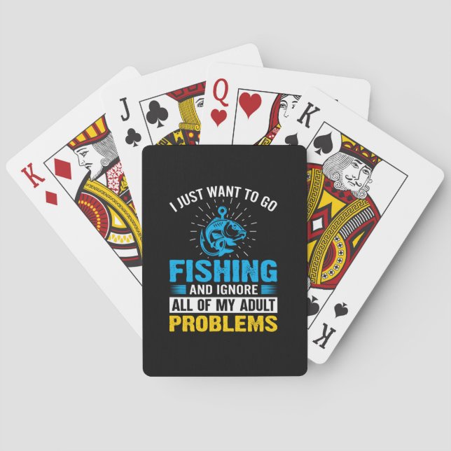 Baralho Arte De Pesca Eu Só Quero Ir Pescar (Verso)