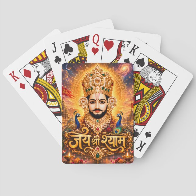 Baralho Arte Devocional Jai Shri Khatu Shyam Ji (Verso)