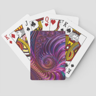 Baralho Arte Fractal Espiral Funky Groovy Colorido e Tripp