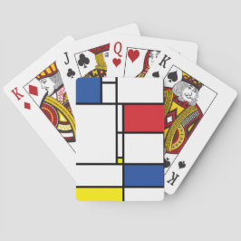 Baralho Arte Moderna De Stijl Geométrica Minimalista Mondr