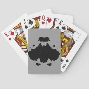 Baralho Arte preta de Rorschach em cartões de jogo da