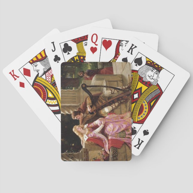 Baralho Arte venenosa de Tristan e Isolde (Romance Medieva (Verso)