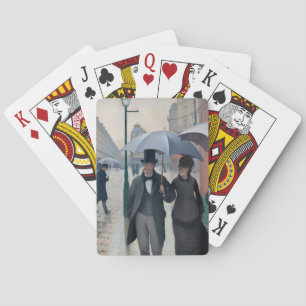 Baralho Arte Vintage de Caillebotte Rua de Paris Dia Chuvo