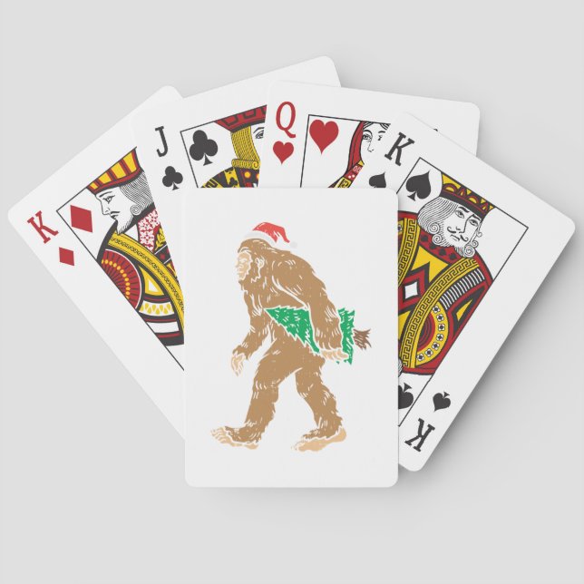 Baralho Árvore De Natal Bigfoot Sasquatch Xm (Verso)