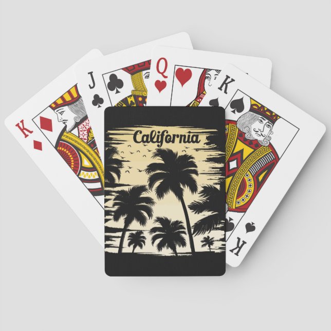 Baralho Árvore Palm da Califórnia (Verso)