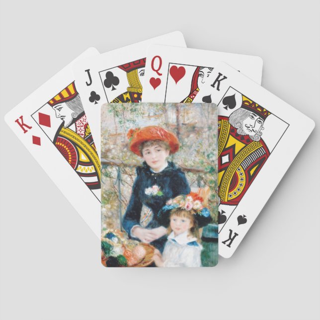 Baralho As Duas Irmãs, No Terrace Auguste Renoir (Verso)