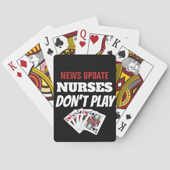 Baralho As enfermeiras não jogam cartões de jogo dos (Verso)